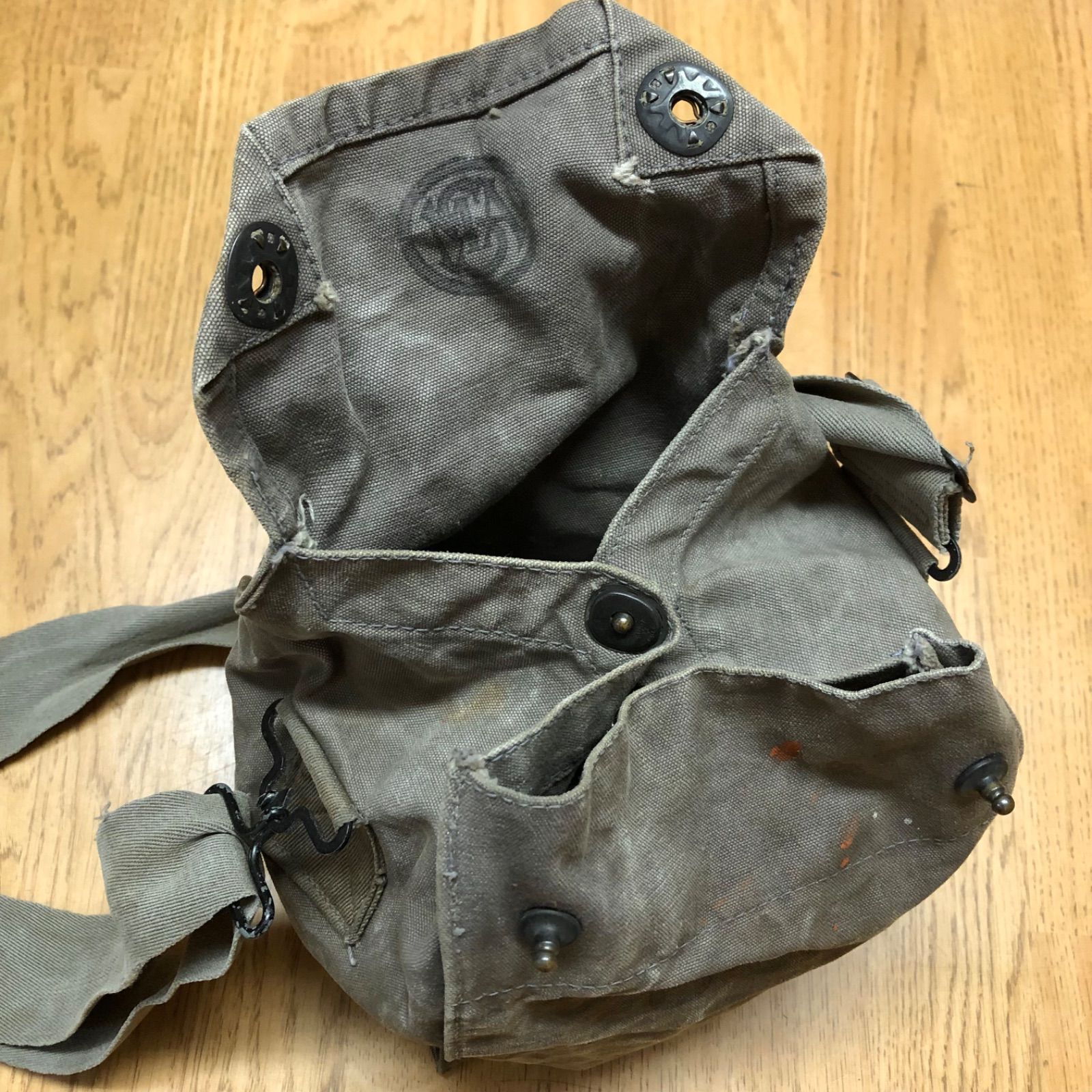 40〜50's ガスマスクバッグ アメリカ海軍 U.S. NAVY / USN ショルダー