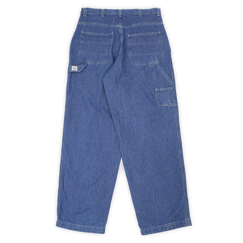ダックヘッド DUCK HEAD 90s 90年代 デニムペインターパンツ ジーンズ 珍品 USA ファブリック ヴィンテージ アメリカ 古着 メンズ ズボン パンツ インディゴブルー W32 L32【中古】