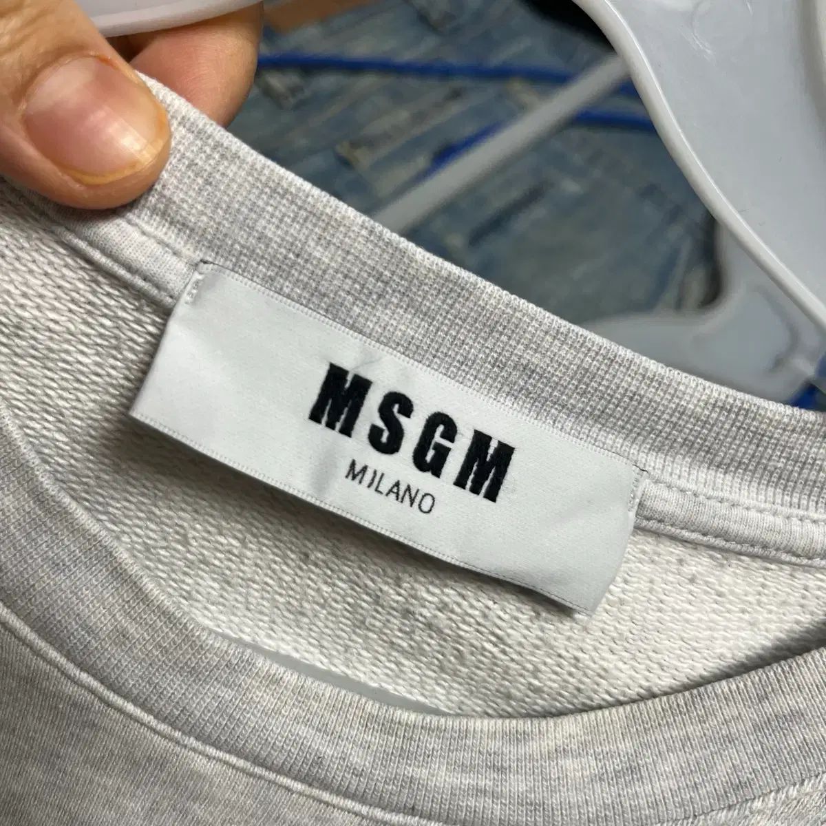 MSGM ロゴ スウェット グレー S - メルカリ
