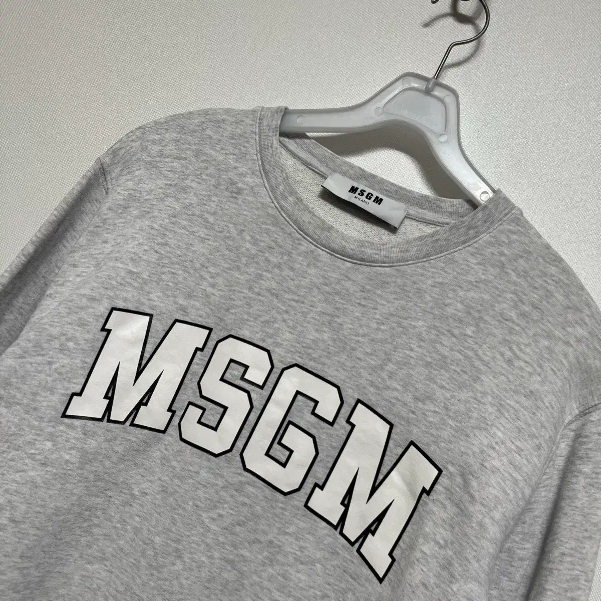 MSGM ロゴ スウェット グレー S - メルカリ