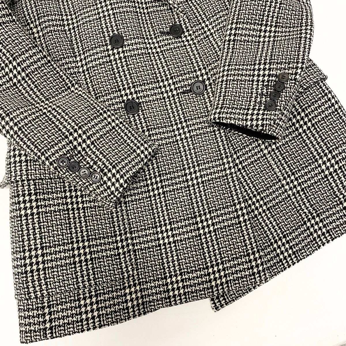 51e19 SAINT LAURENT PARIS サンローラン ツイードジャケット ロング 