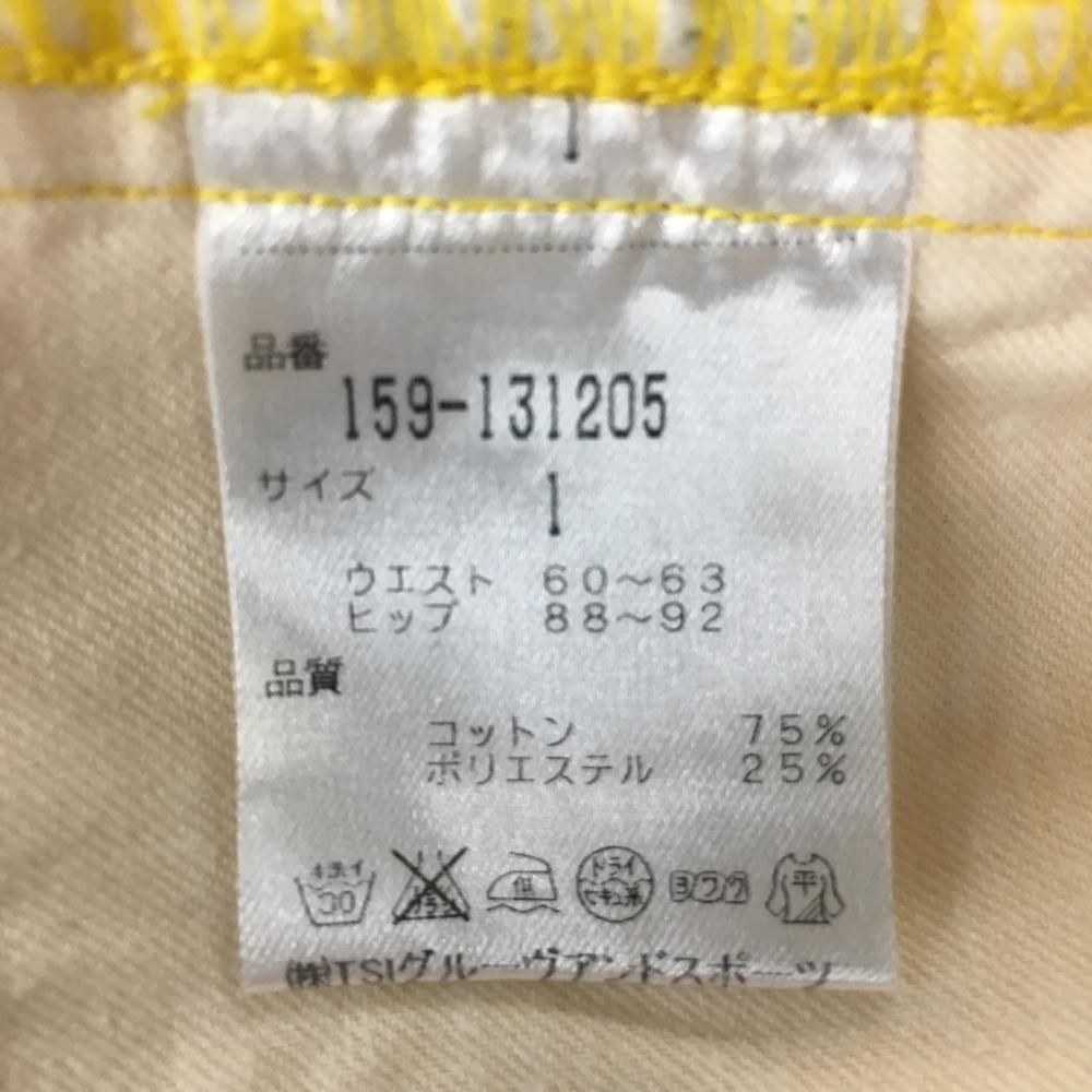 マスターバニー パンツ イエロー コットン混 ストレッチ レディース 1