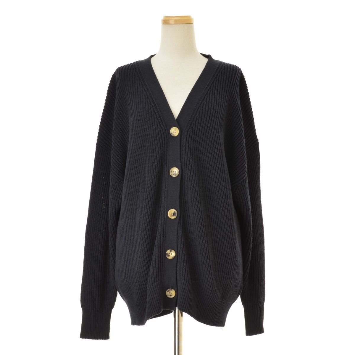 【DEUXIEMECLASSE】EVERYDAY I LIKE. 22SS 22080500811010 Si/Co Relax Vネック カーディガン長袖カーディガン