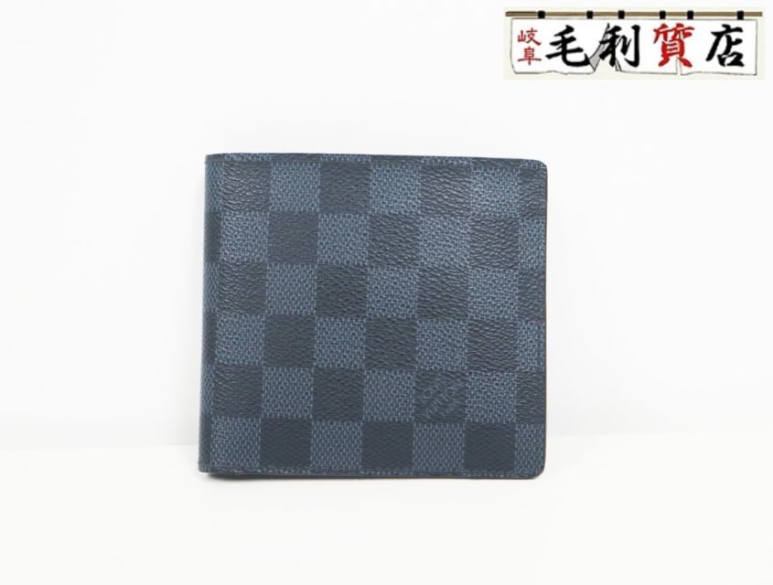 ルイヴィトン LOUIS VUITTON ダミエコバルト ポルトフォイユマルコ N63213 2つ折り メンズ【中古】財布