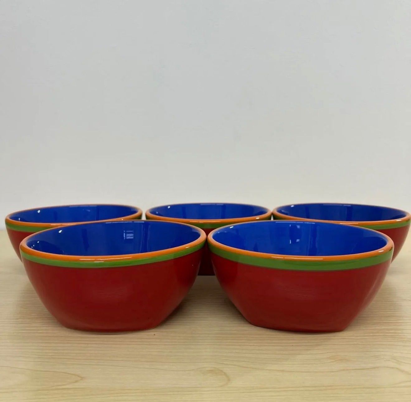 希少 DANSK ダンスク 深型 マルチボウル 15cm 5個セット ロゴ入り カラフル 食器