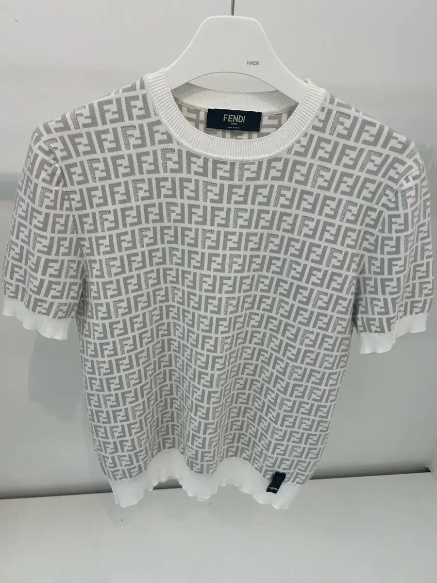 FENDI FF ファブリック 半袖 ニット
