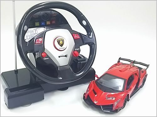 GK◇ランボルギーニヴェネーノLP750-4◇正規認証車ハンドルステアリングコントローラー1/24ラジコンカー/レッドY 8b8d4a54