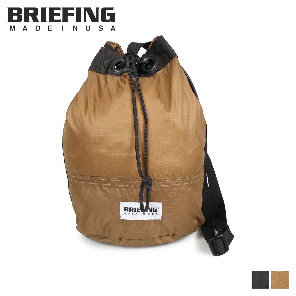ブリーフィング BRIEFING リップストップ ドローストリング バッグ ショルダーバッグ メンズ レディース RIPSTOP DRAWSTRING BRL181201