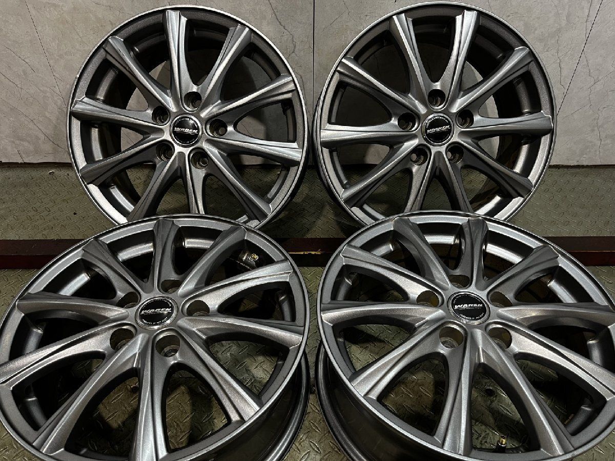 HOT STUFF WAREN ホットスタッフ ヴァーレン 16インチ 4本 6.5J5HPCD114.3+53 ヴェゼル オデッセイ ヴォクシー ノア等 (MHB759)