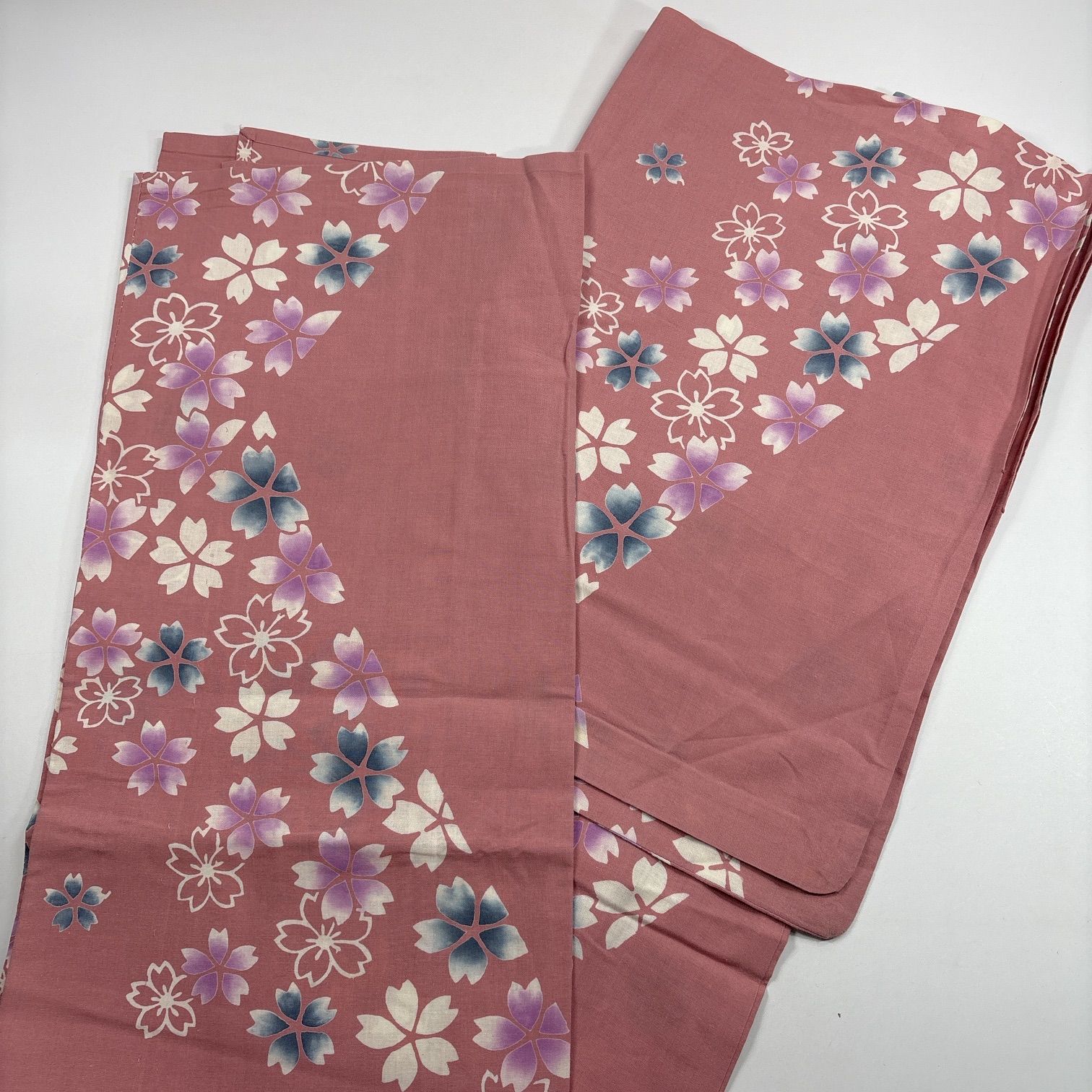 浴衣 5枚 綿 着物まとめ売り【5256】同梱購入歓迎 リメイク用 着付け