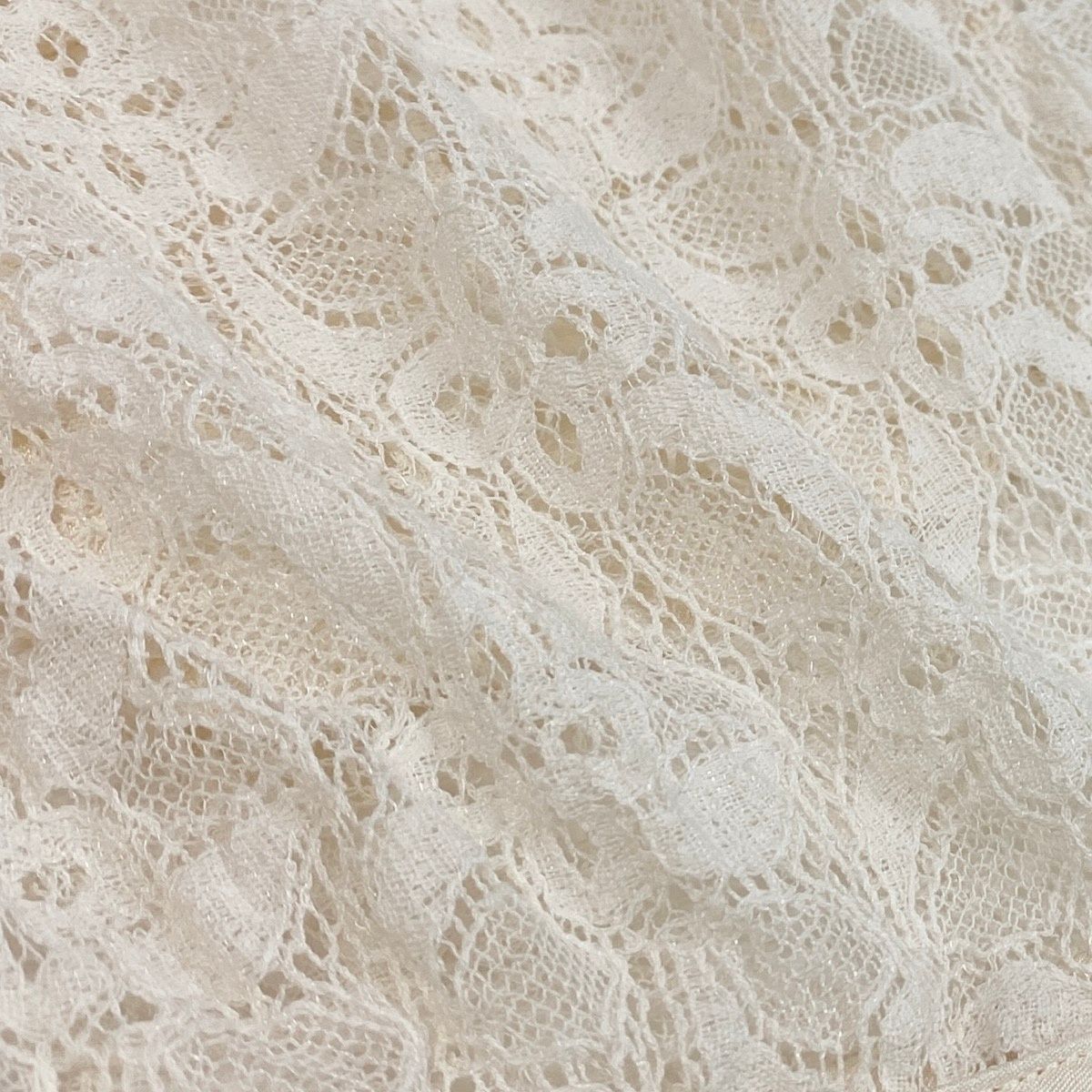 Ce19 CHANEL シャネル 2007年 クルーズライン レースブラウス 長袖