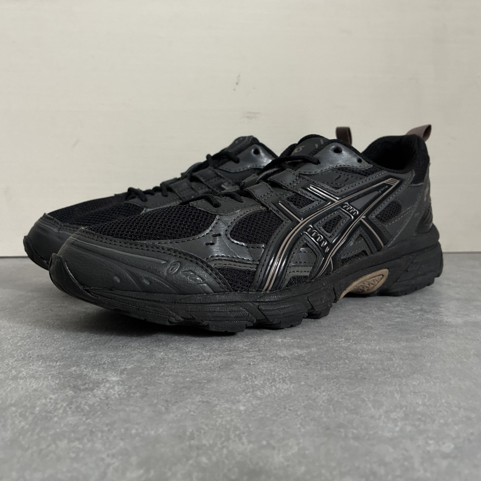 ASICS GEL-NUNOBIKI ランニングシューズ スニーカー ブラック アシックス 24㎝