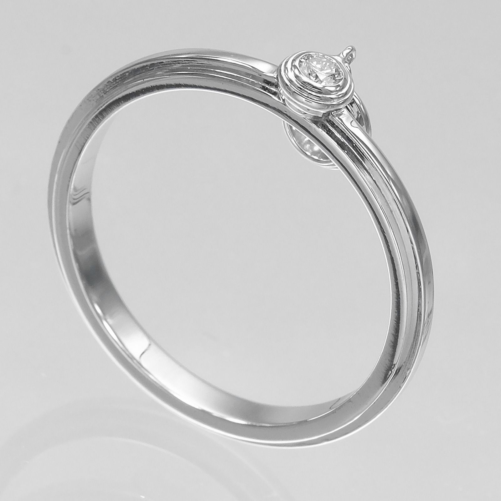 CARTIER】カルティエ ダムール Pt950プラチナ×2Pダイヤモンド 9号 