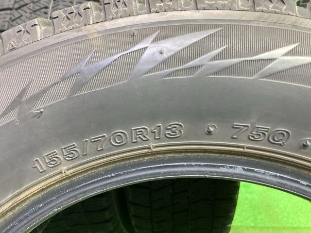 BRIDGESTONE スタッドレス ブリヂストン ブリザックVRX2 155/70R13 4本 