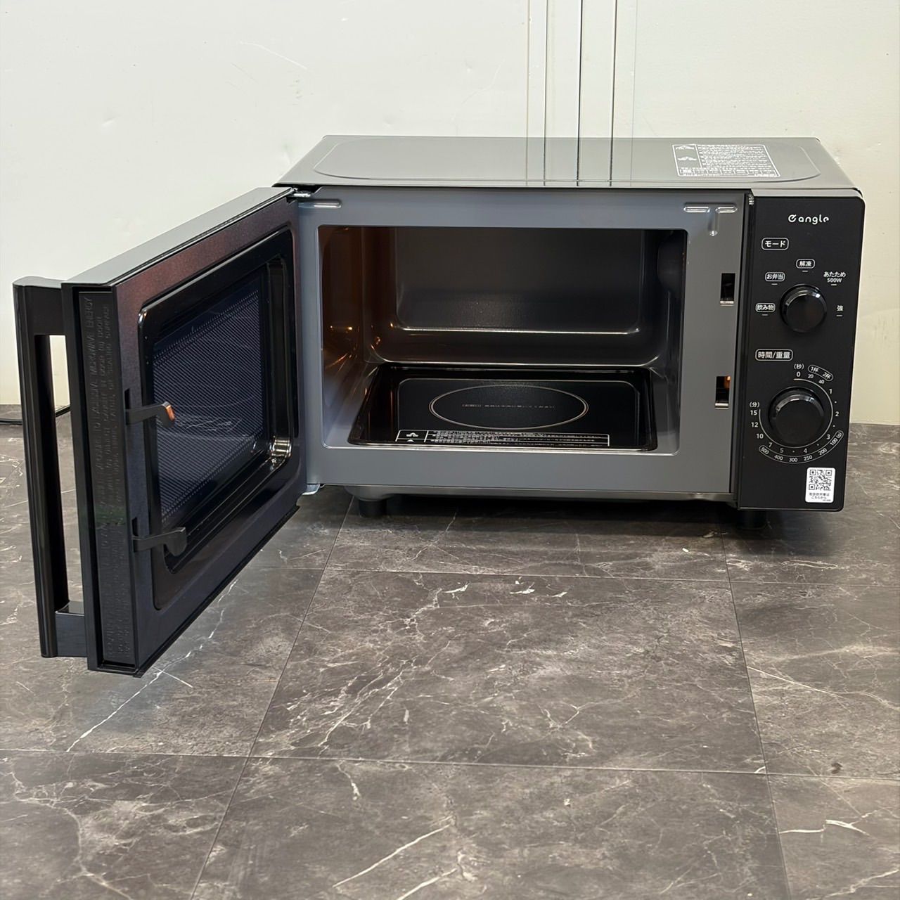 ∞送料込！美品2025年製 e angle 電子レンジ ANGV-MOF17-A ブラック 単 