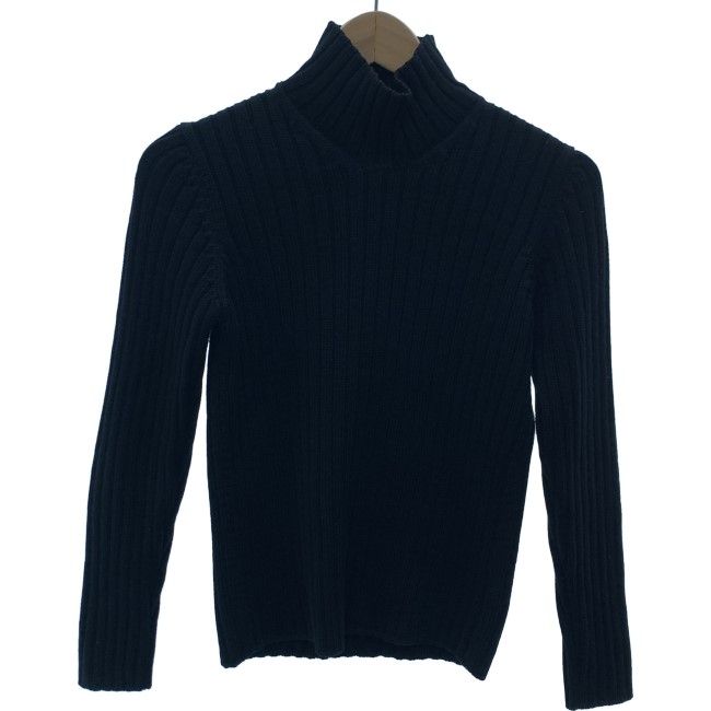 【中古】 HELMUT LANG セーター 長袖 ニット トップス タートルネック リブニット 無地 イタリア製 古着 /2497