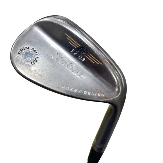 中古】 タイトリスト VOKEY SPIN MILLED SM4 ブラックニッケル 52°/08