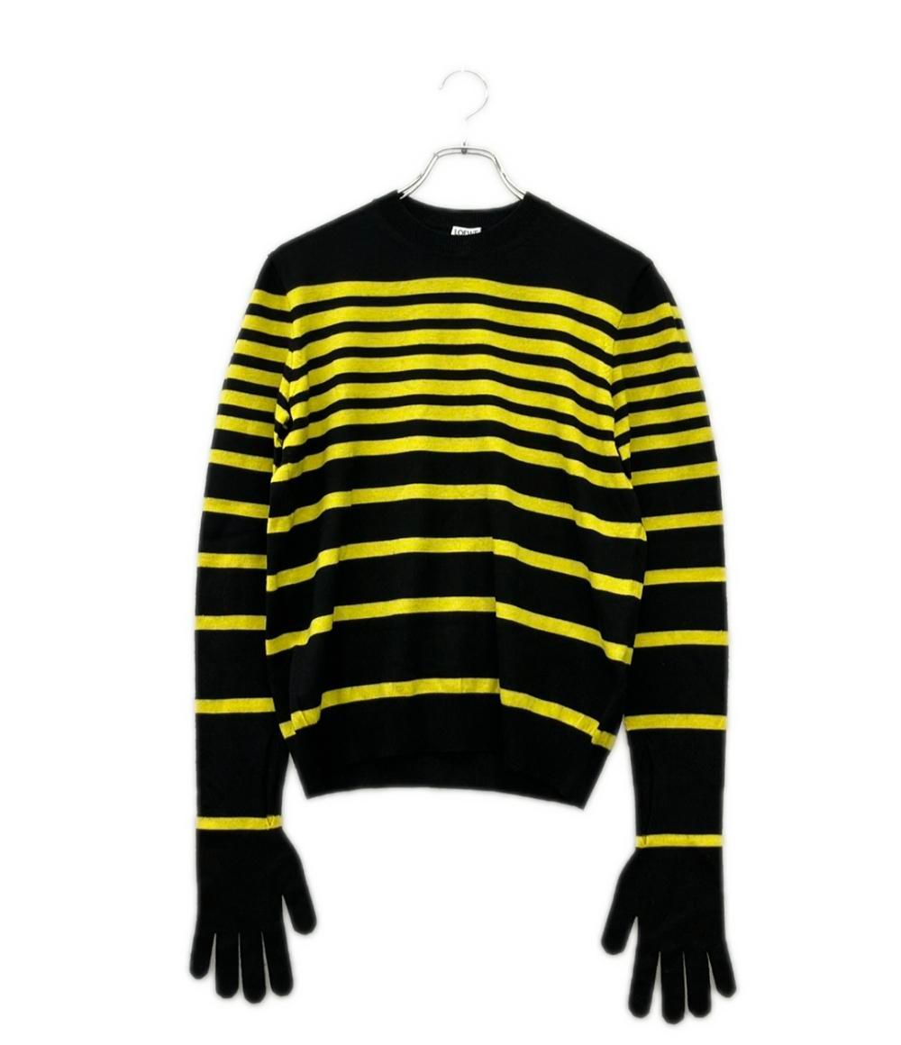 ロエベ グローブスリーブ ストライプウールセーター メンズ SIZE XS LOEWE