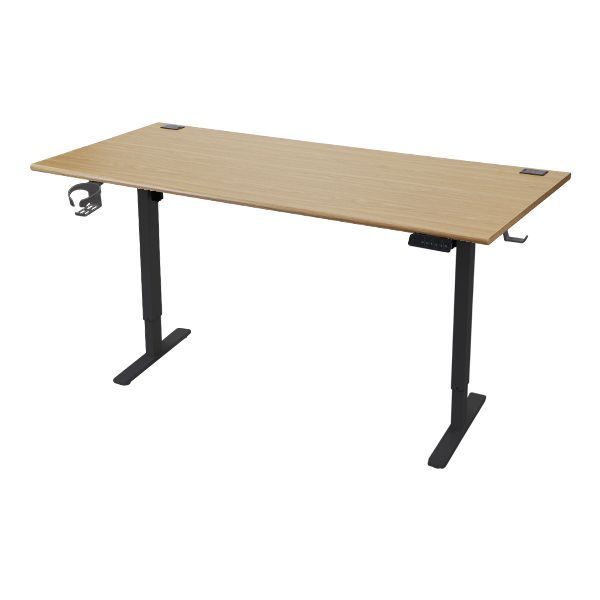 昇降デスク 電動 ハイグレードモデル PSE適合 180cm 1800mm 動荷重約100kg 静荷重約180kg スタンディングデスク 上下昇降 デスク 高さ調整 エルゴノミクス 昇降式デスク a99(天板:180,ウォールナット)(脚色:ブラック)