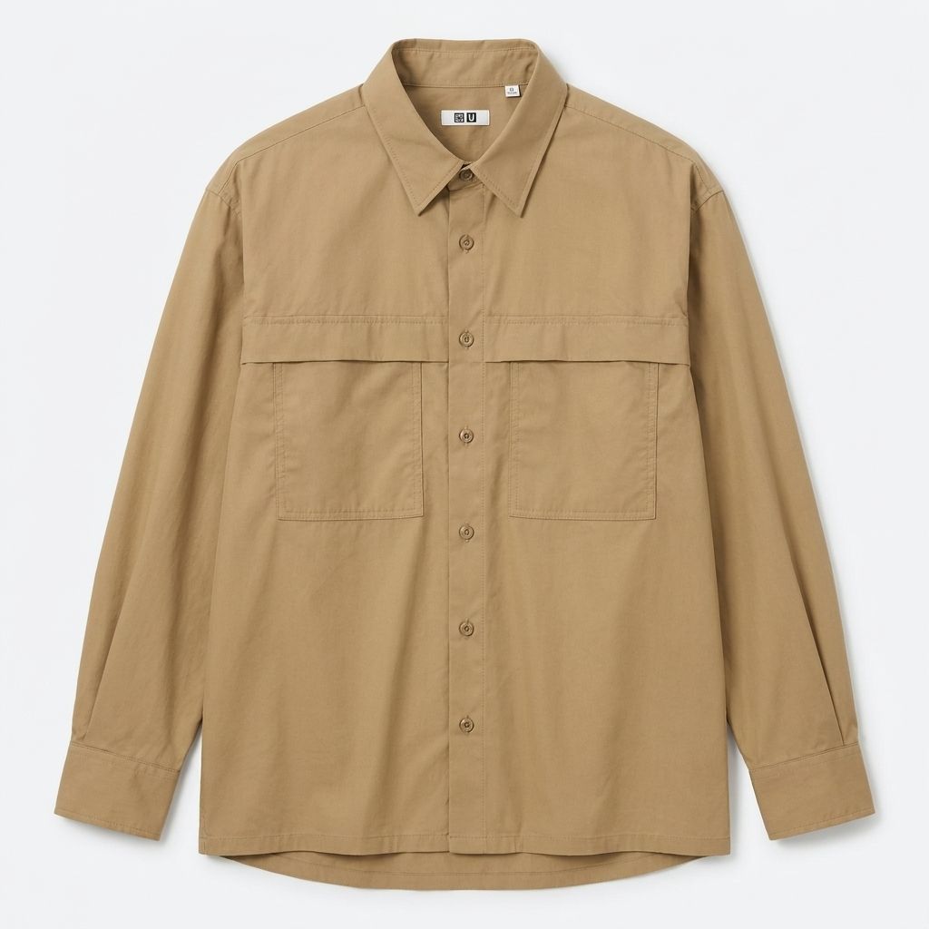 UNIQLO U オーバーサイズシャツ ベージュ XLサイズ