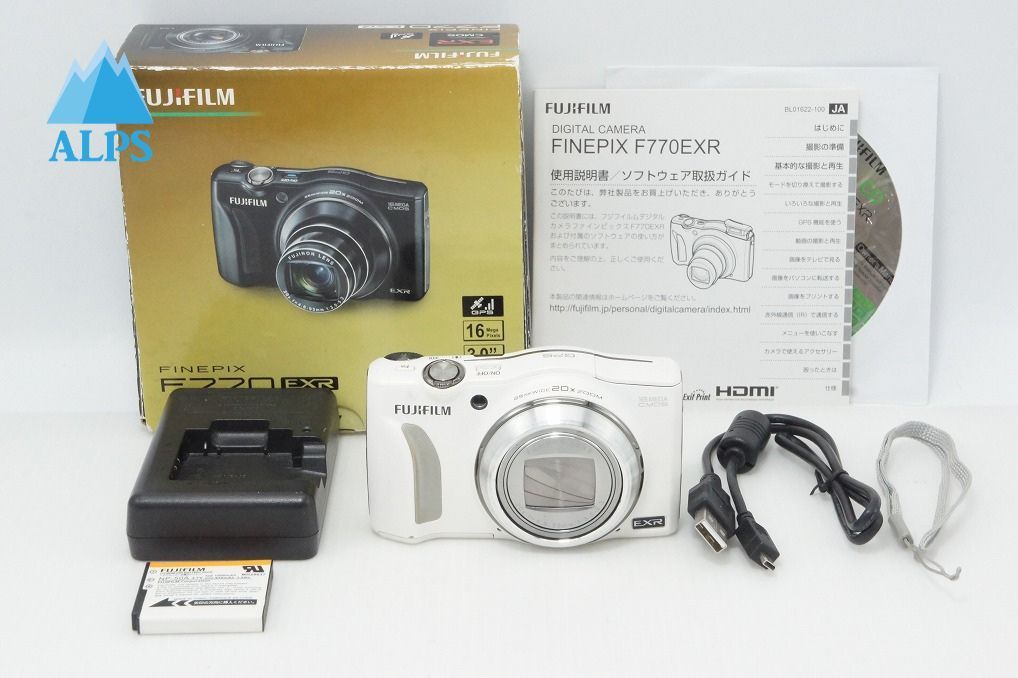 FUJIFILM フジフィルム FinePix F770EXR コンパクトデジタルカメラ ホワイト 元箱付 260508t