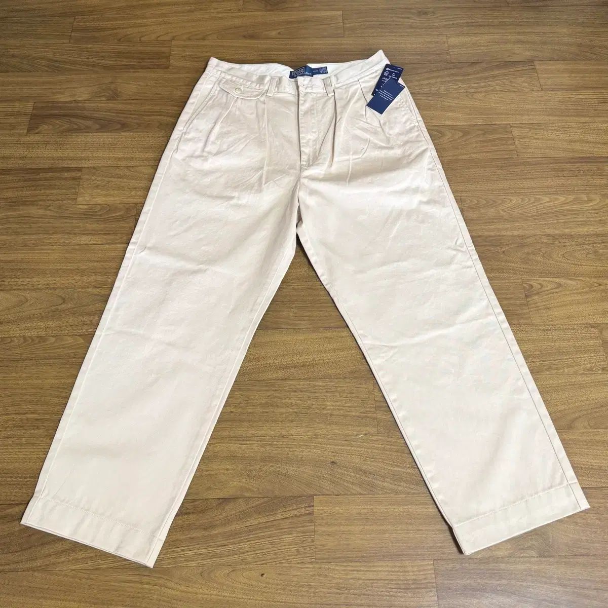 ポロ Whitman ツータック チノ パンツ クリーム タグ付き 新品 ウエスト32
