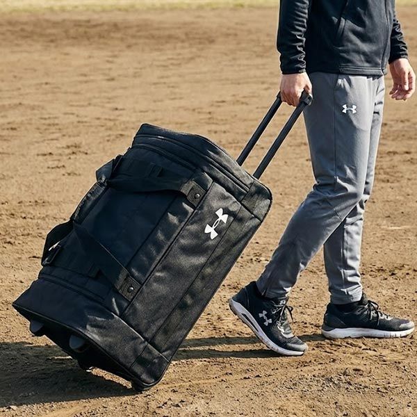 【新品未使用】野球 キャリーバッグ 90L 大容量 大型 アンダーアーマー 遠征バッグ キャスターバッグ ローラーバッグ キャスター付き キャリーケース 手持ち UNDER ARMOUR チーム ロードゲーム ホイールバッグ II Lサイズ 大人