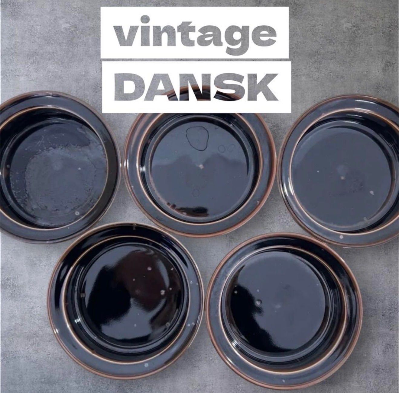 【美品】DANSK（ダンスク） 小皿 5枚セット｜北欧モダン　ロゴ入り 美品】DANSK（ダンスク） 小皿 5枚セット｜北欧モダン ロゴ入り - メルカリ
