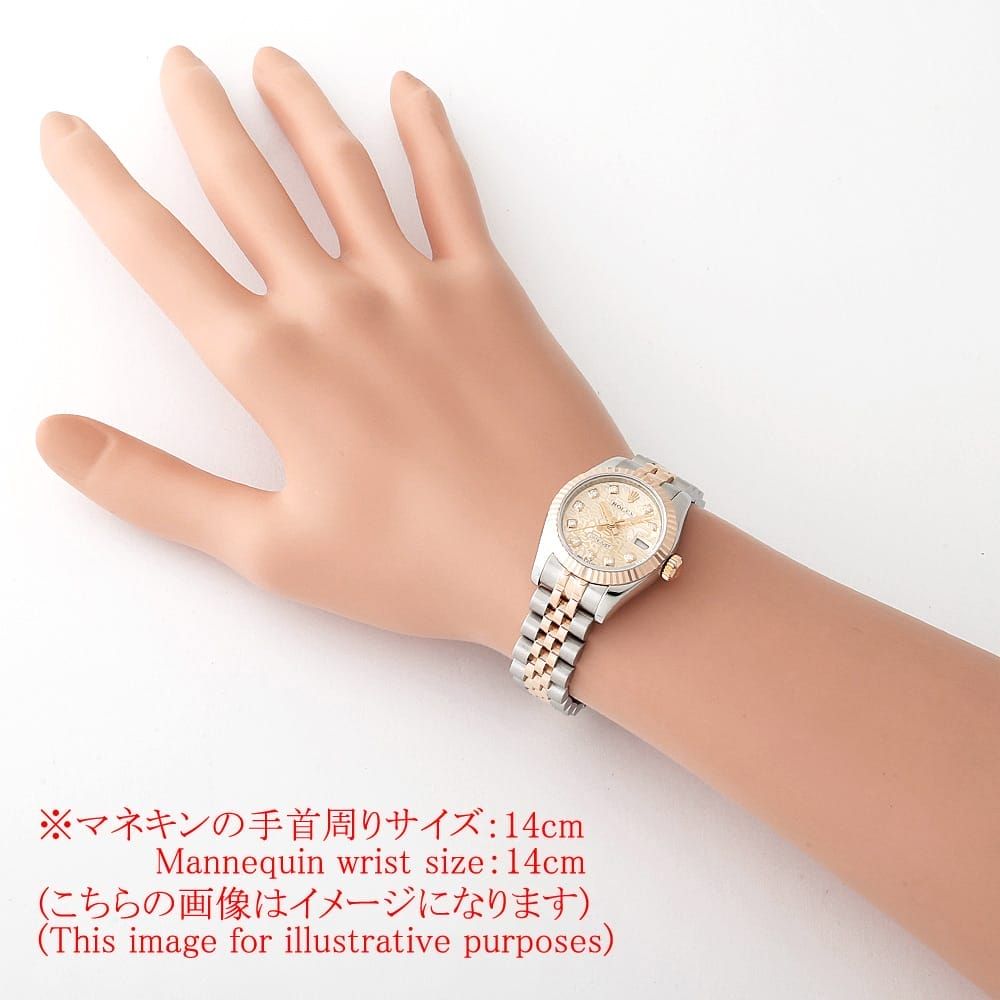 ロレックス デイトジャスト 10Pダイヤ 179171G ピンク 彫りコンピューター 5列 ジュビリーブレス ランダム番 中古 レディース ロレックス デイトジャスト 10Pダイヤ 179171G ピンク 彫りコンピューター 5列 ジュビリーブレス ランダム番 中古 レディース