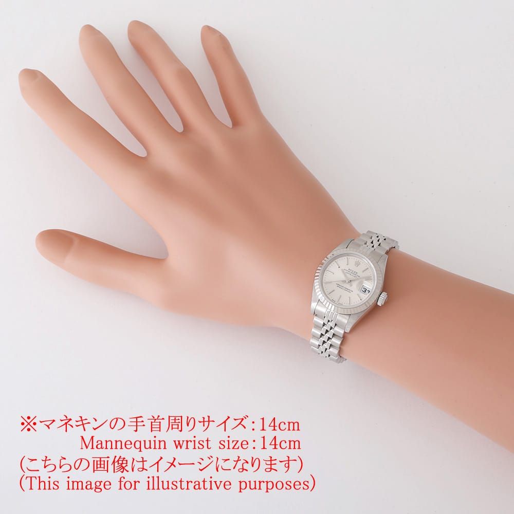 ロレックス デイトジャスト 79174 シルバー バー P番 中古 レディース ロレックス デイトジャスト 79174 シルバー バー P番 中古 レディース
