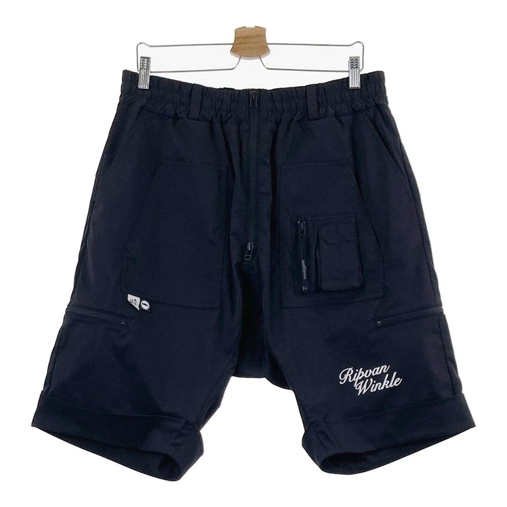サイズ：XL PACIFIC GOLF CLUB　パシフィック ゴルフクラブ ×IRIPVANWINKLE ハーフパンツ ブラック系 [240101694203] ゴルフウェア メンズ ストスト