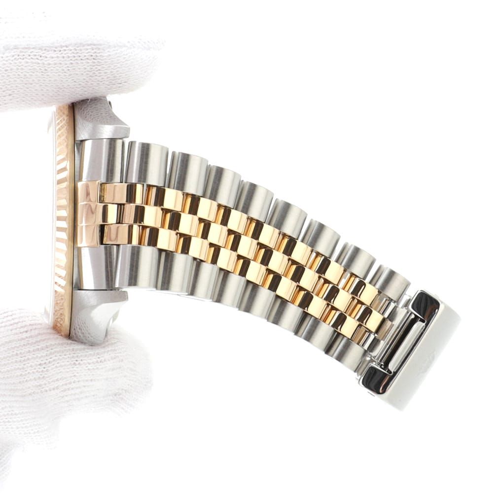 ロレックス デイトジャスト 16233NR ホワイトシェル U番 中古 メンズ