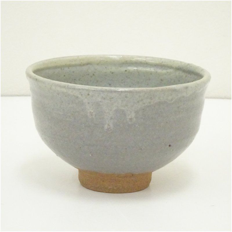 作家物 灰釉茶碗（保護箱） 茶道 抹茶 おしゃれ 抹茶茶碗 抹茶碗 和