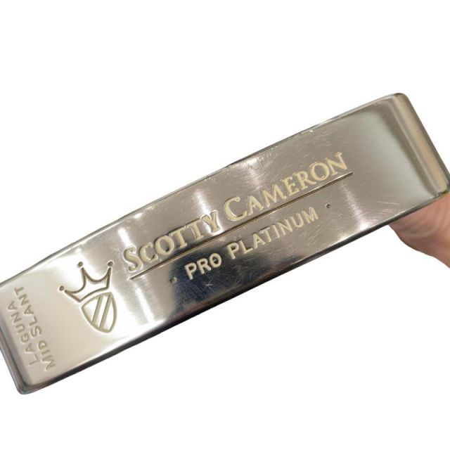 【中古】 タイトリスト SCOTTY CAMERON PRO PLATINUM NEWPORT MID SLANT パター PT Micro Step (フレックスその他) メンズ 男性用 右利き 右用 Cランク ゴルフクラブ