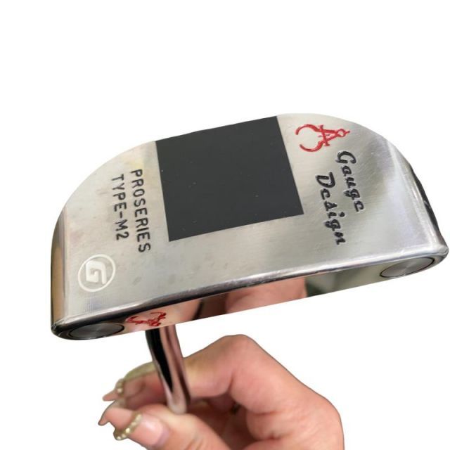 【中古】 ゲージデザイン Gauge Design ALUINSER PRO SERIES TYPE-M2 タングステンインサート パター PT スチール (フレックスその他) メンズ 男性用 右利き 右用 Bランク ゴルフクラブ