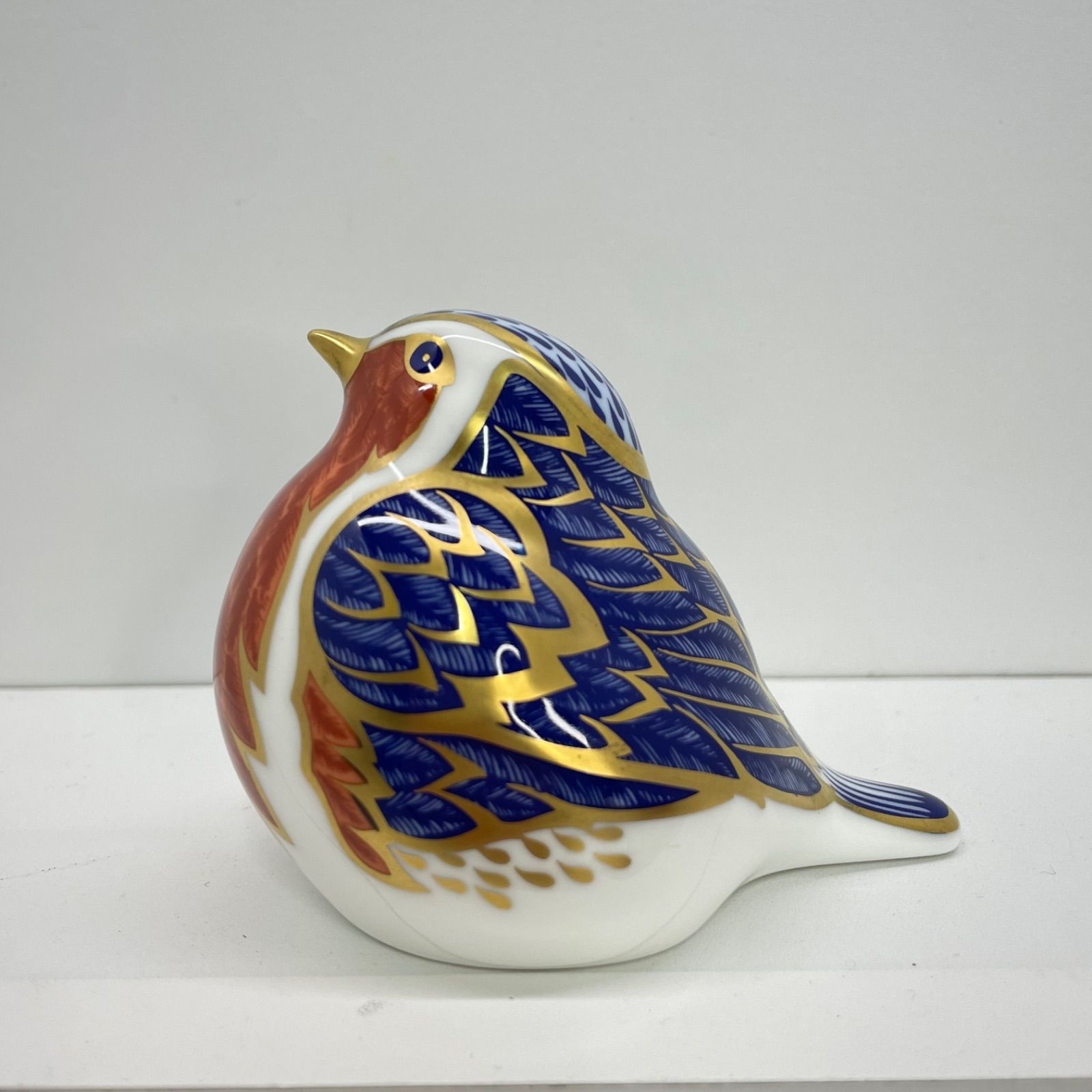 美品/一級品/箱付】ロイヤルクラウンダービー ペーパーウェイト 鳥