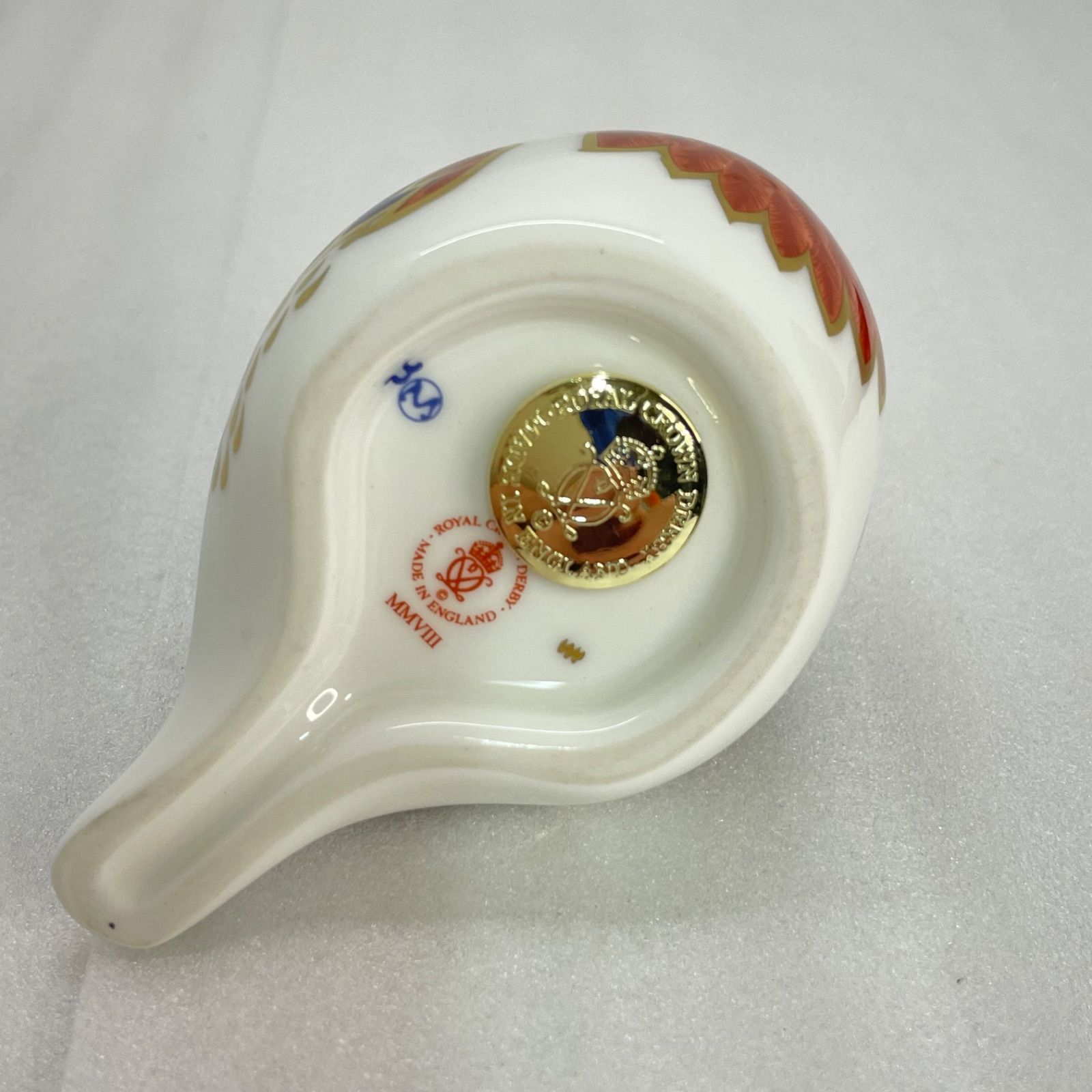 美品/一級品/箱付】ロイヤルクラウンダービー ペーパーウェイト 鳥