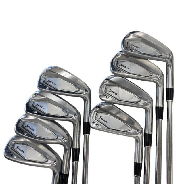 【中古】 ダンロップ SRIXON ZXi5 8S アイアンセット IR 純正特注シャフト (フレックスS) メンズ 男性用 右利き 右用 Bランク ゴルフクラブ