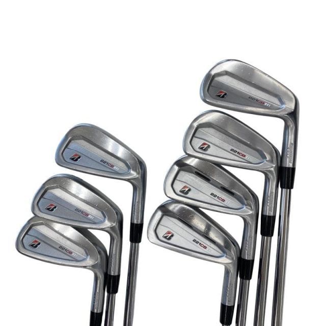 【中古】 ブリヂストン BRIDGESTONE 221CB 7S アイアンセット IR 純正特注シャフト (フレックスS) メンズ 男性用 右利き 右用 Cランク ゴルフクラブ