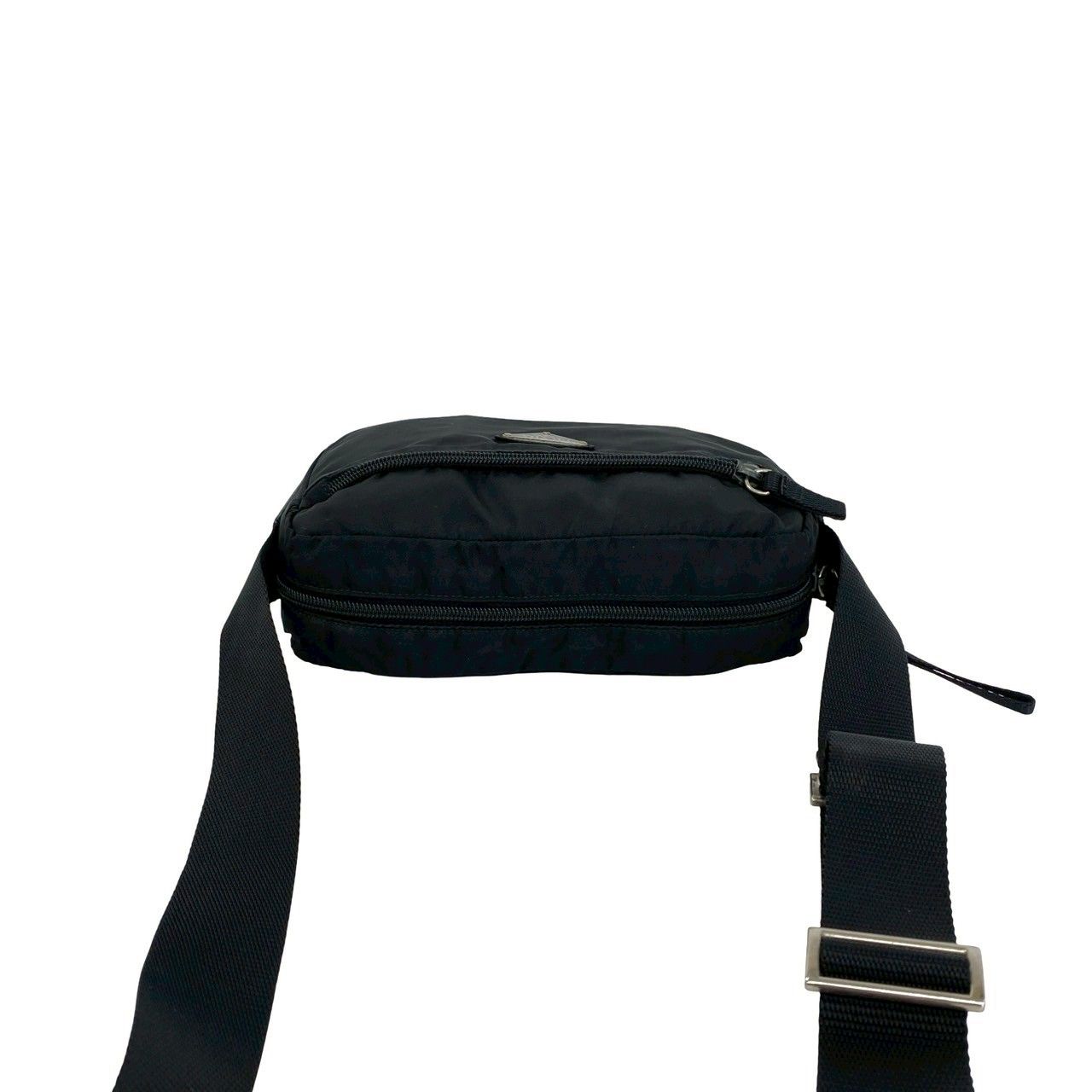 極 美品 PRADA プラダ 三角ロゴ プレート 金具 テスート ナイロン ミニ
