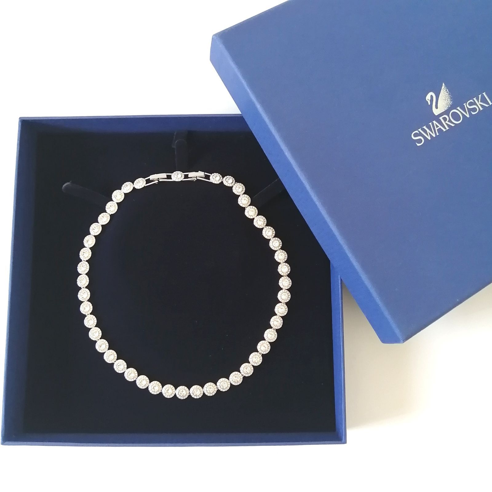 美品 スワロフスキー SWAROVSKI ネックレス Una Angelic Tennis テニス
