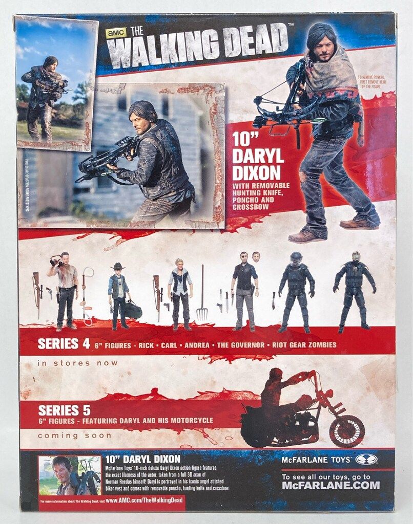 McFARLANE TOYS DELUXE ACTION FIGURE DARYL DIXON (黒箱) 10インチ