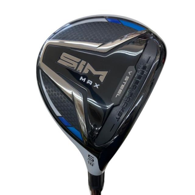 【中古】 テーラーメイド SIM MAX 5W フェアウェイウッド FW TENSEI BLUE TM50(FW) (フレックスS) メンズ 男性用 右利き 右用 Bランク ゴルフクラブ