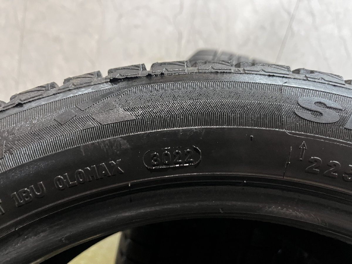 SUNWIDE SNOWIDE 225/50R17 17インチ スタッドレス 4本 22年製 バリ溝 