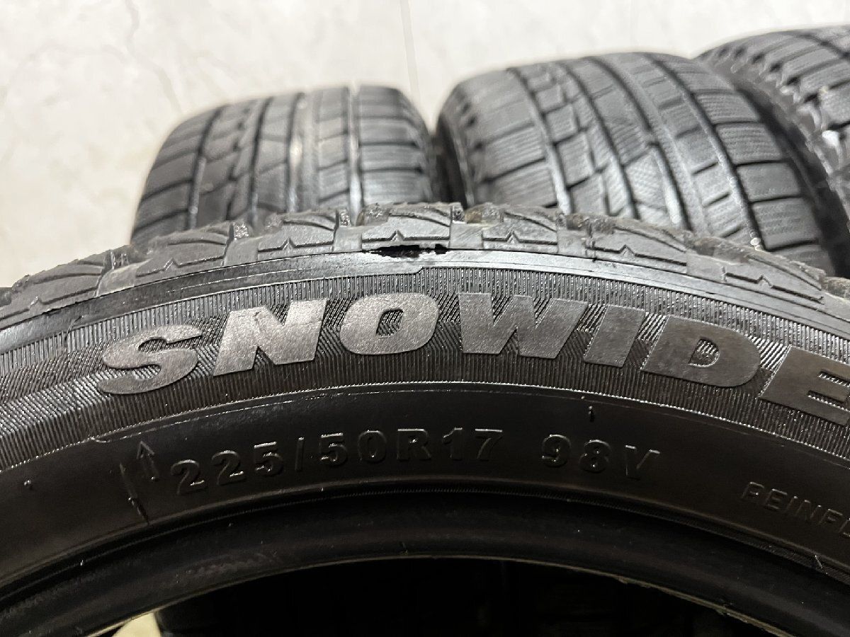 SUNWIDE SNOWIDE 225/50R17 17インチ スタッドレス 4本 22年製 バリ溝 