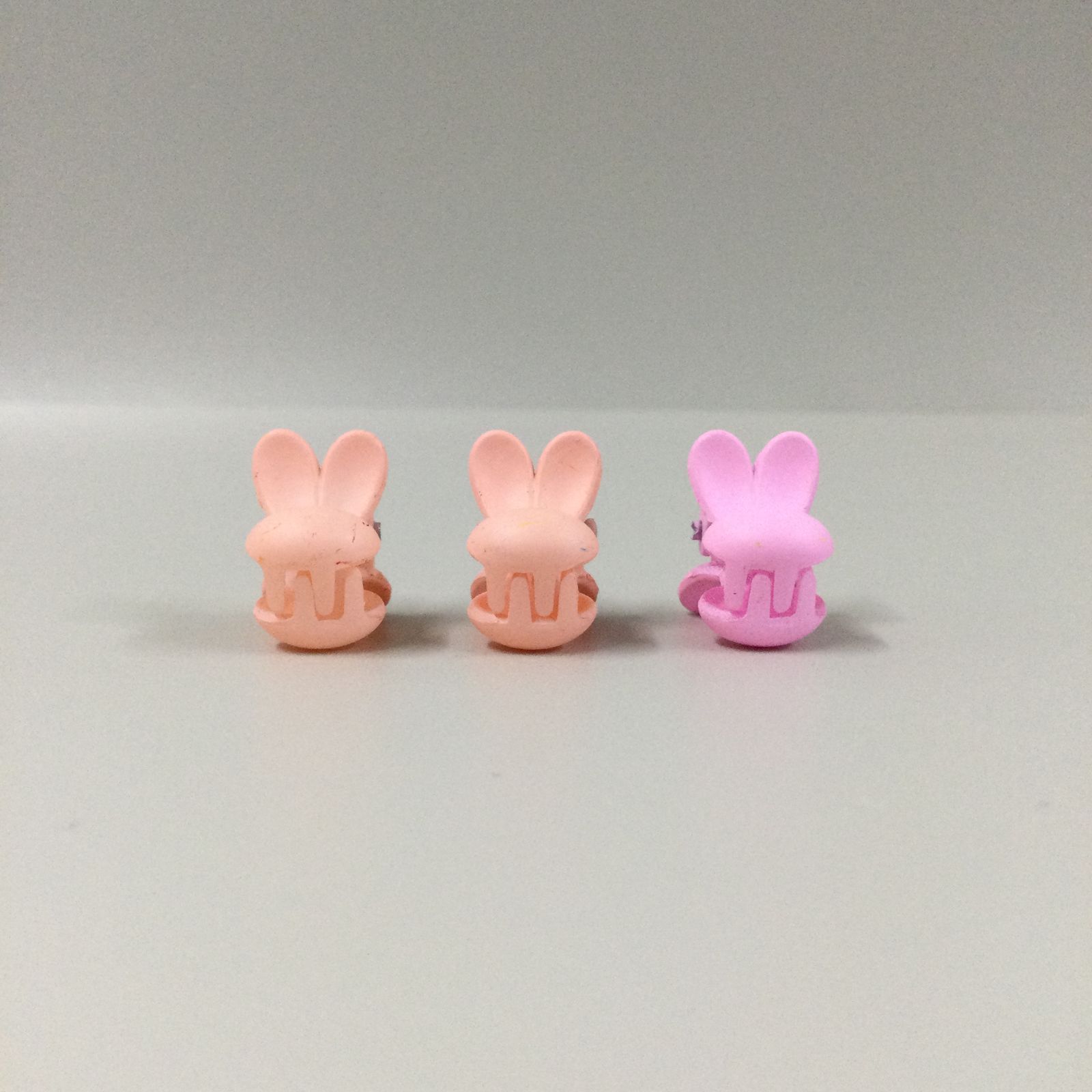 e363【新品・未使用品】ミニヘアクリップ 10個セット うさぎ型 A