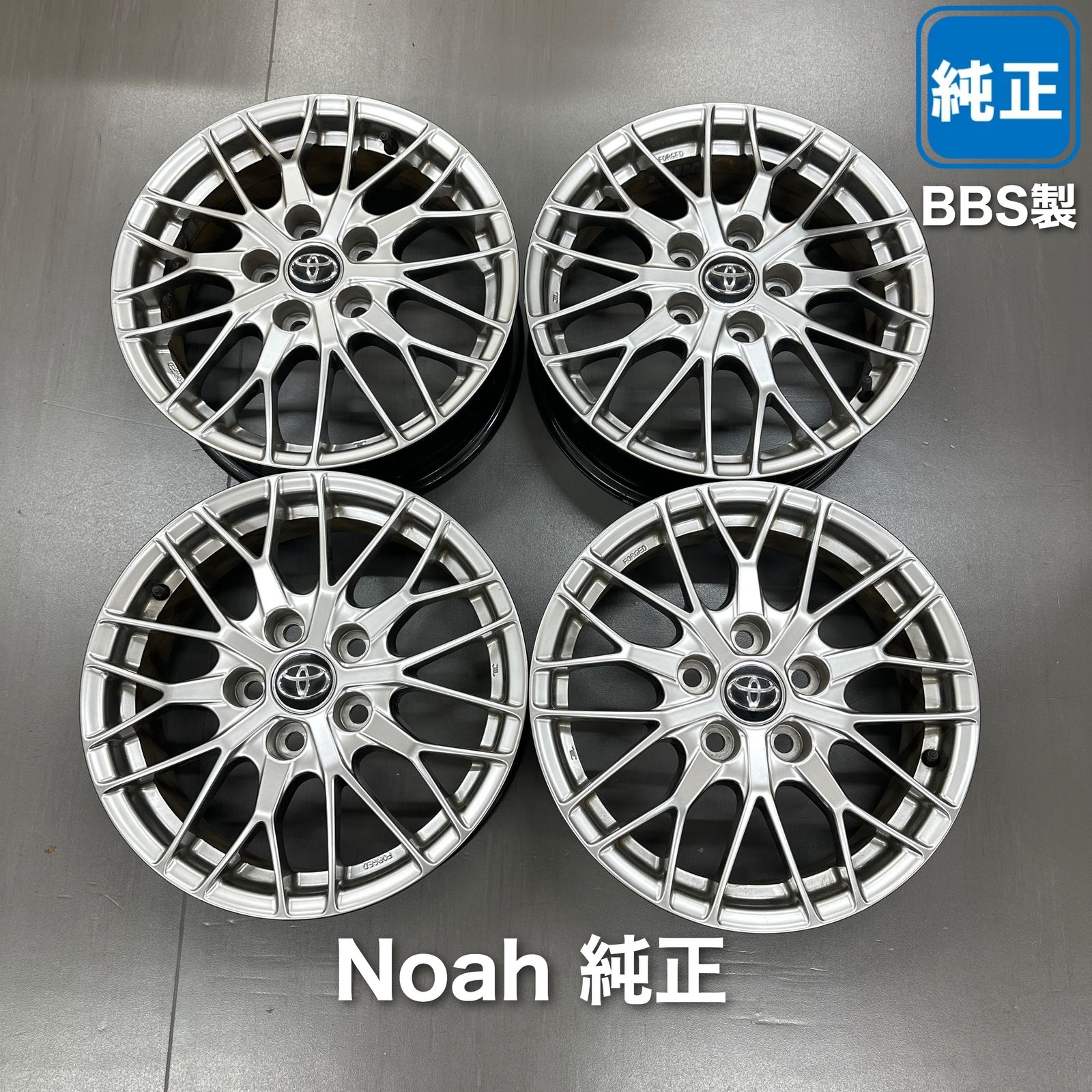 5穴 PCD114.3 16インチ 6.0J +50 φ60 トヨタ ノア NOAH 純正 オプション BBS製 鍛造ホイール