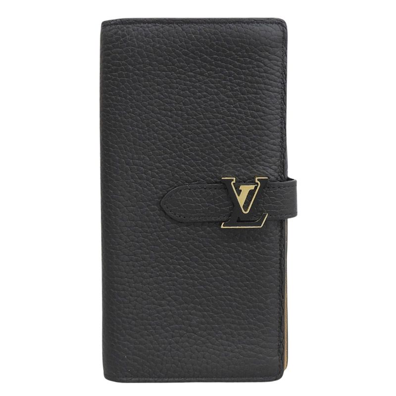 ルイヴィトン LOUIS VUITTON LVヴェルティカルウォレット 長財布 トリヨン ノワール M81330 中古 新入荷 LV2112