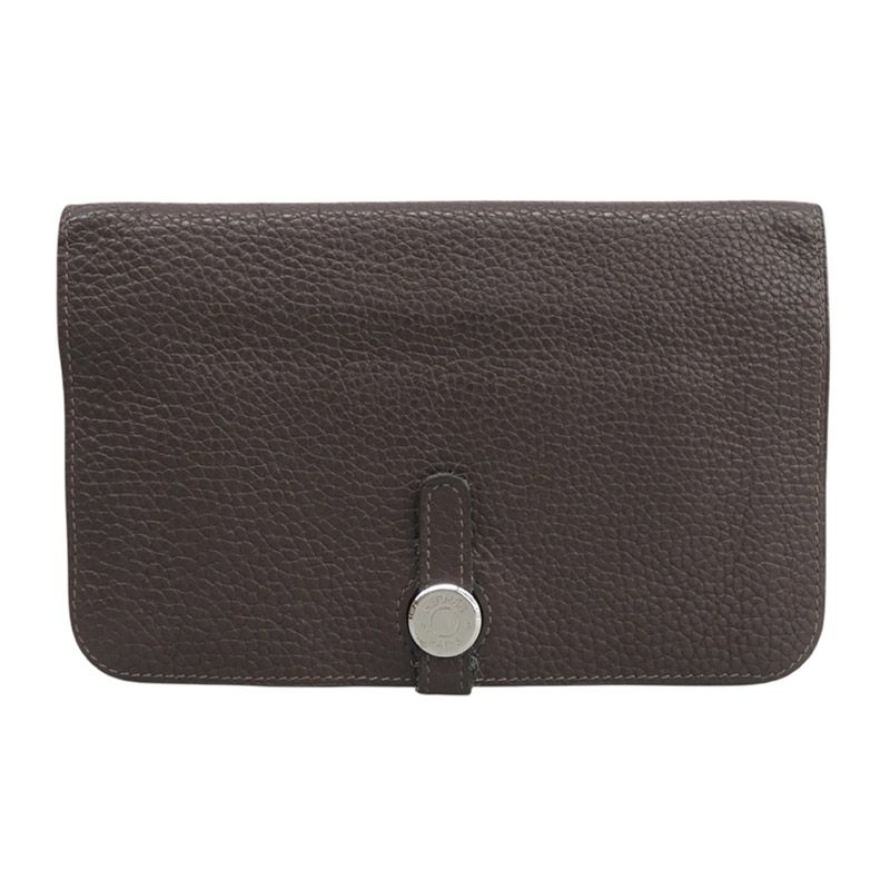 エルメス HERMES ドゴンGM 長財布 レザー ブリュレ □L刻印 2008年 中古 新入荷 HE1204