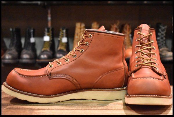 【11D 良品 10年】レッドウィング 8875 アイリッシュセッター 赤茶 オロラセット モックトゥ 編み上げ ブーツ redwing HOPESMORE【GE320】